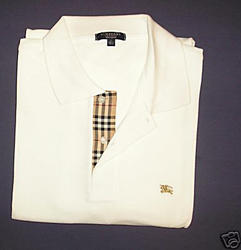 White Burberry Polo